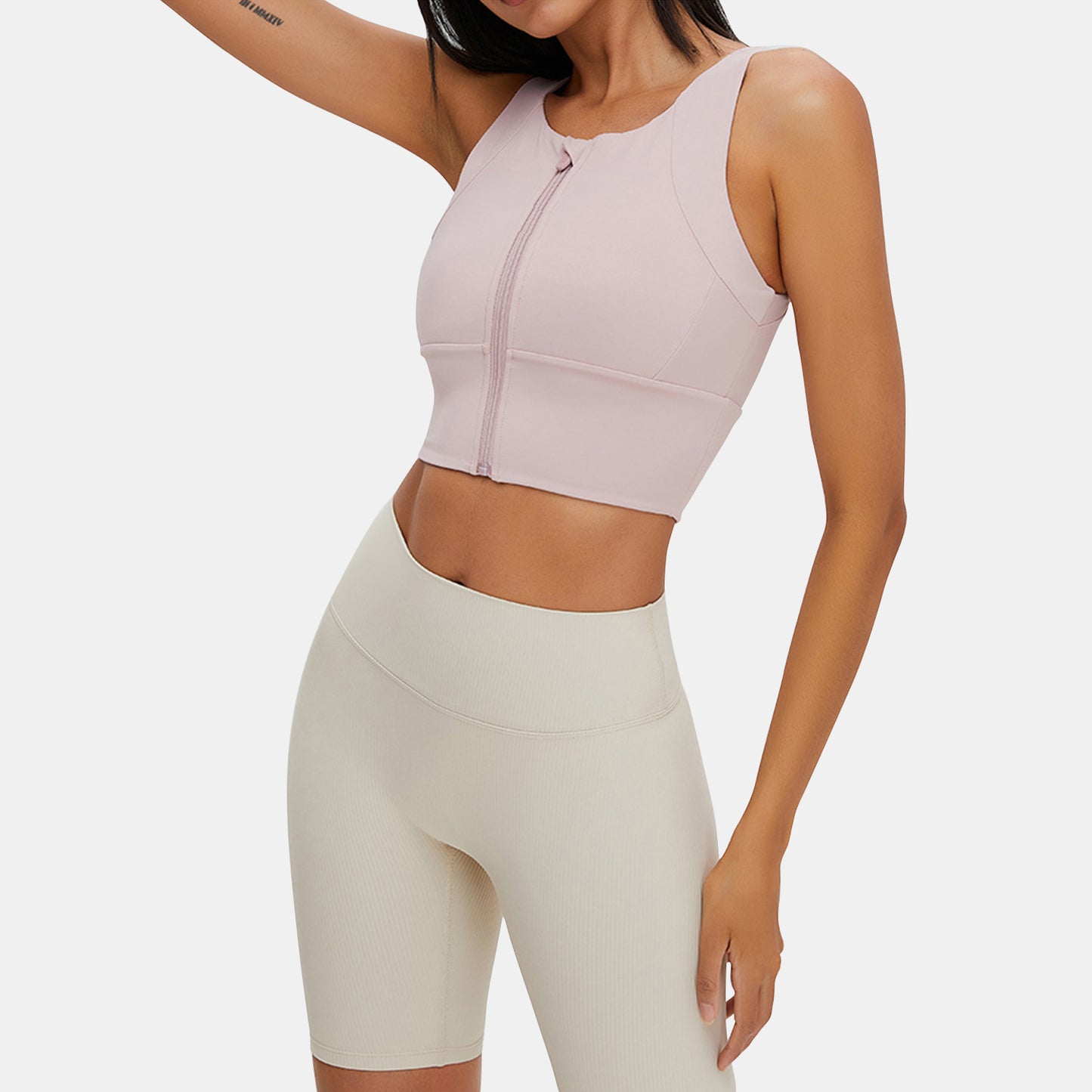Zipper Yoga Tank Top - Rowina