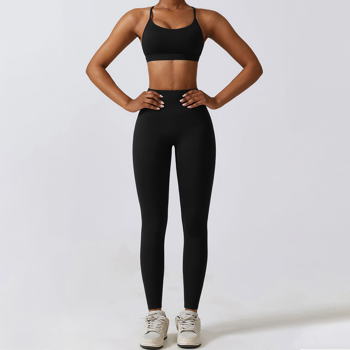 Backless Crisscross Sports Bra - Seven
