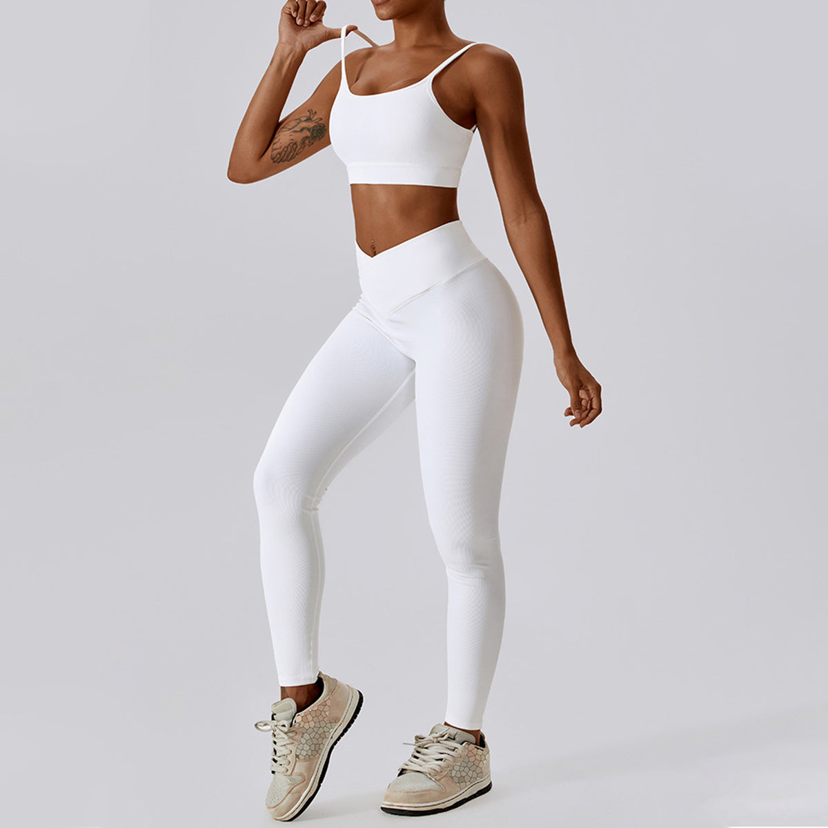 Lace-up Cut Out Sports Bra