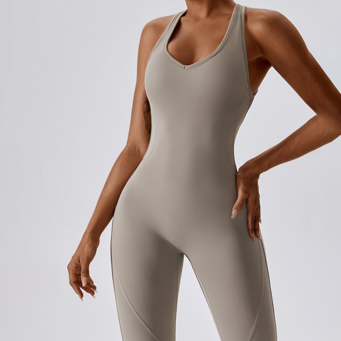 Cut Out Workout Jumpsuit