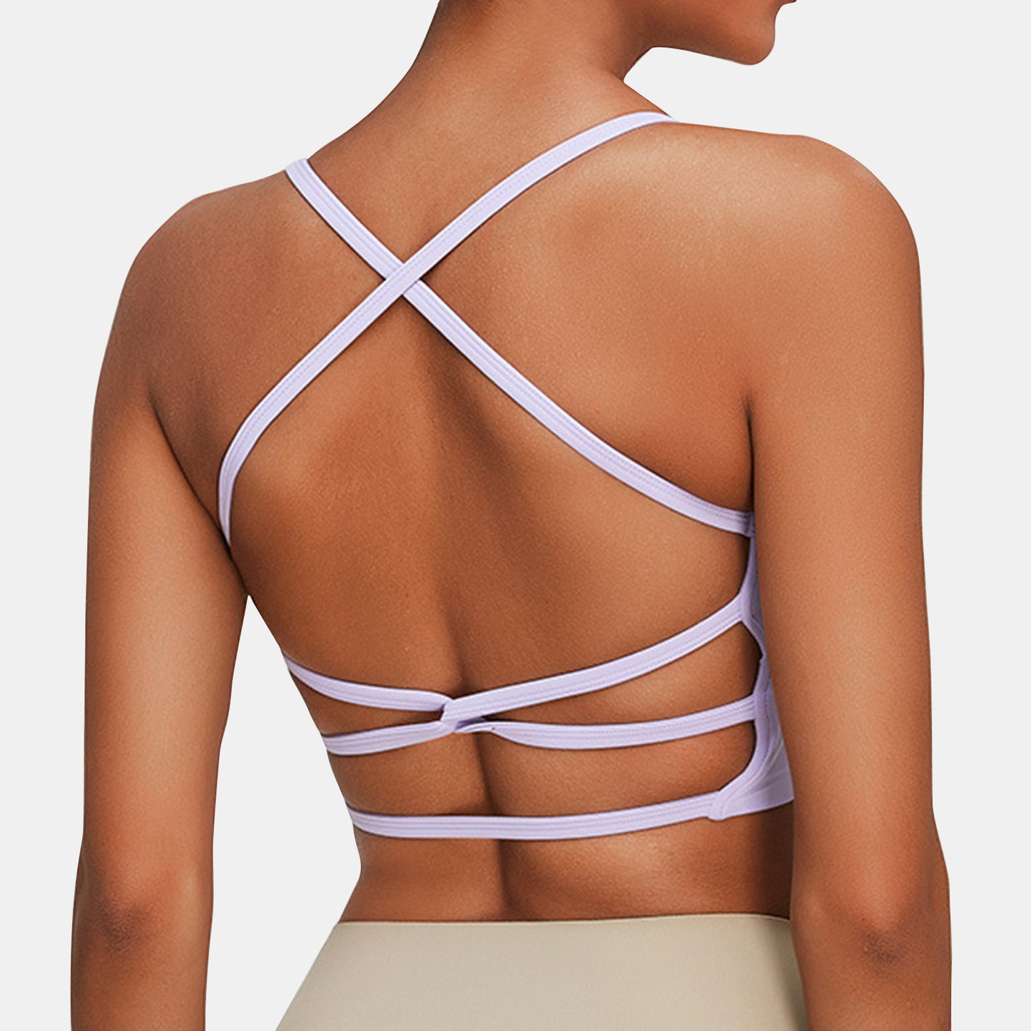 Crisscross Backless Sports Bra - Rochelle