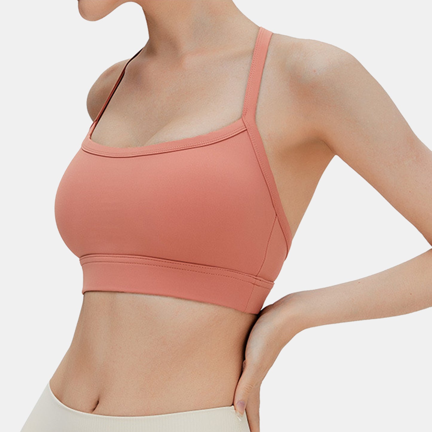 Halter Sports Bra - Terra
