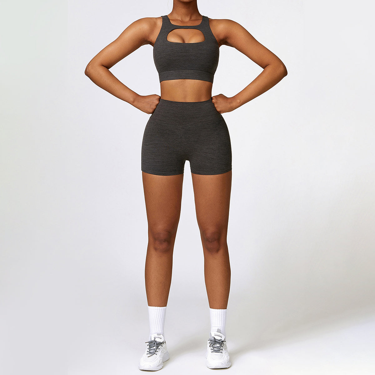Cut Out Sports Bra -Front and Back Wearable