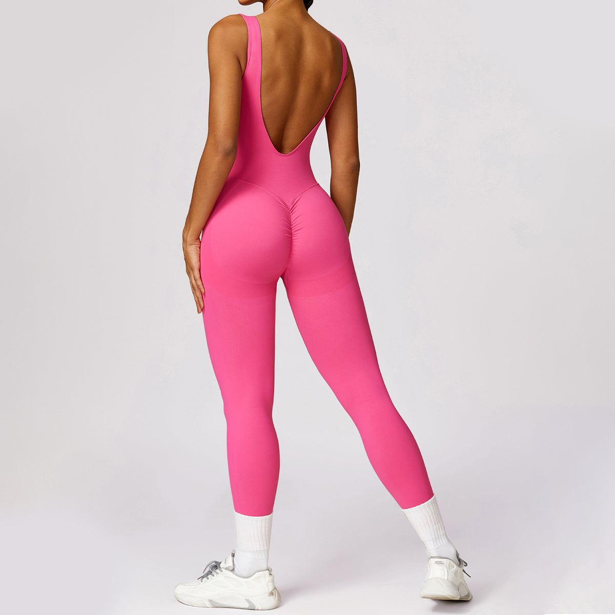 Seamless Backless Yoga Jumpsuit