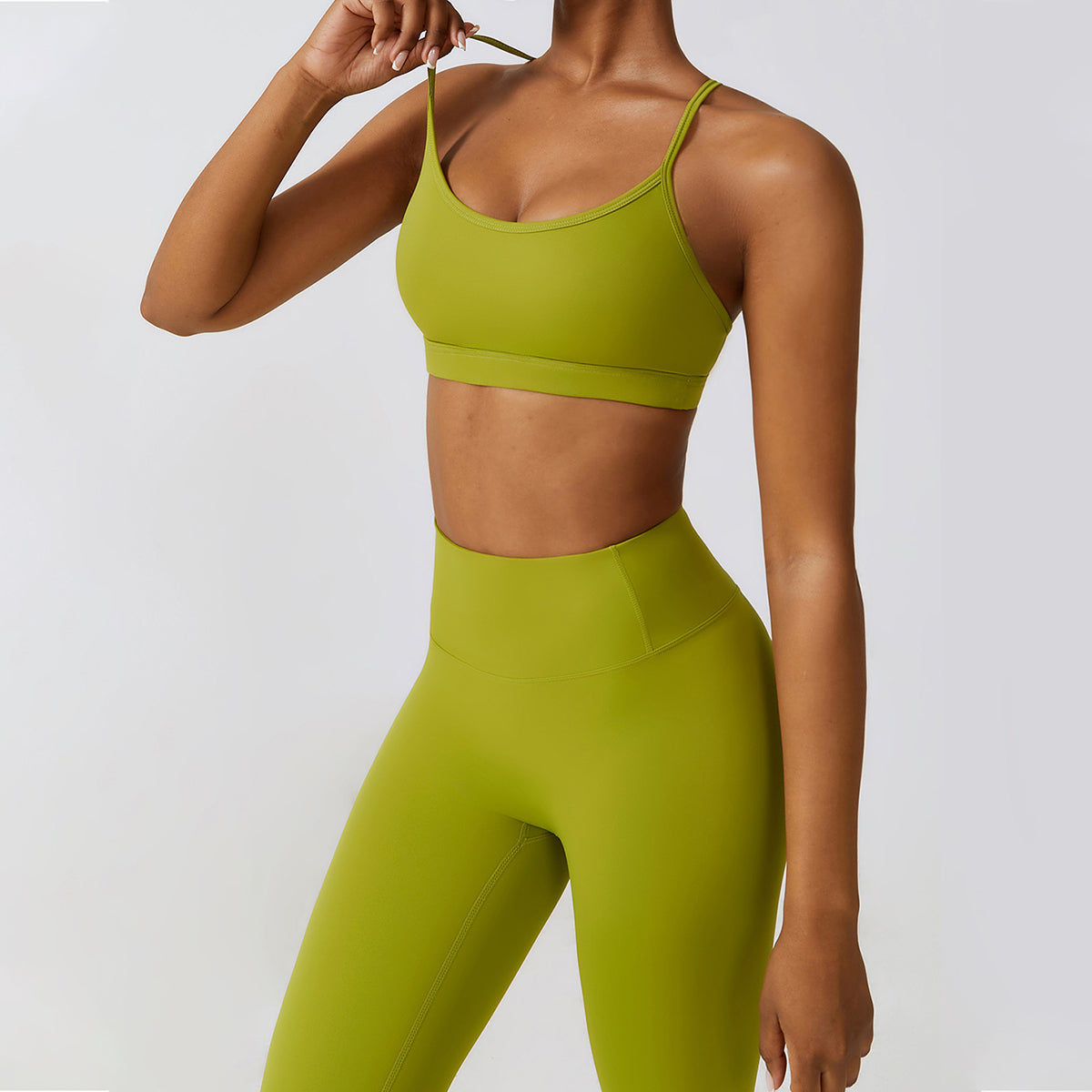 Backless Crisscross Sports Bra - Seven