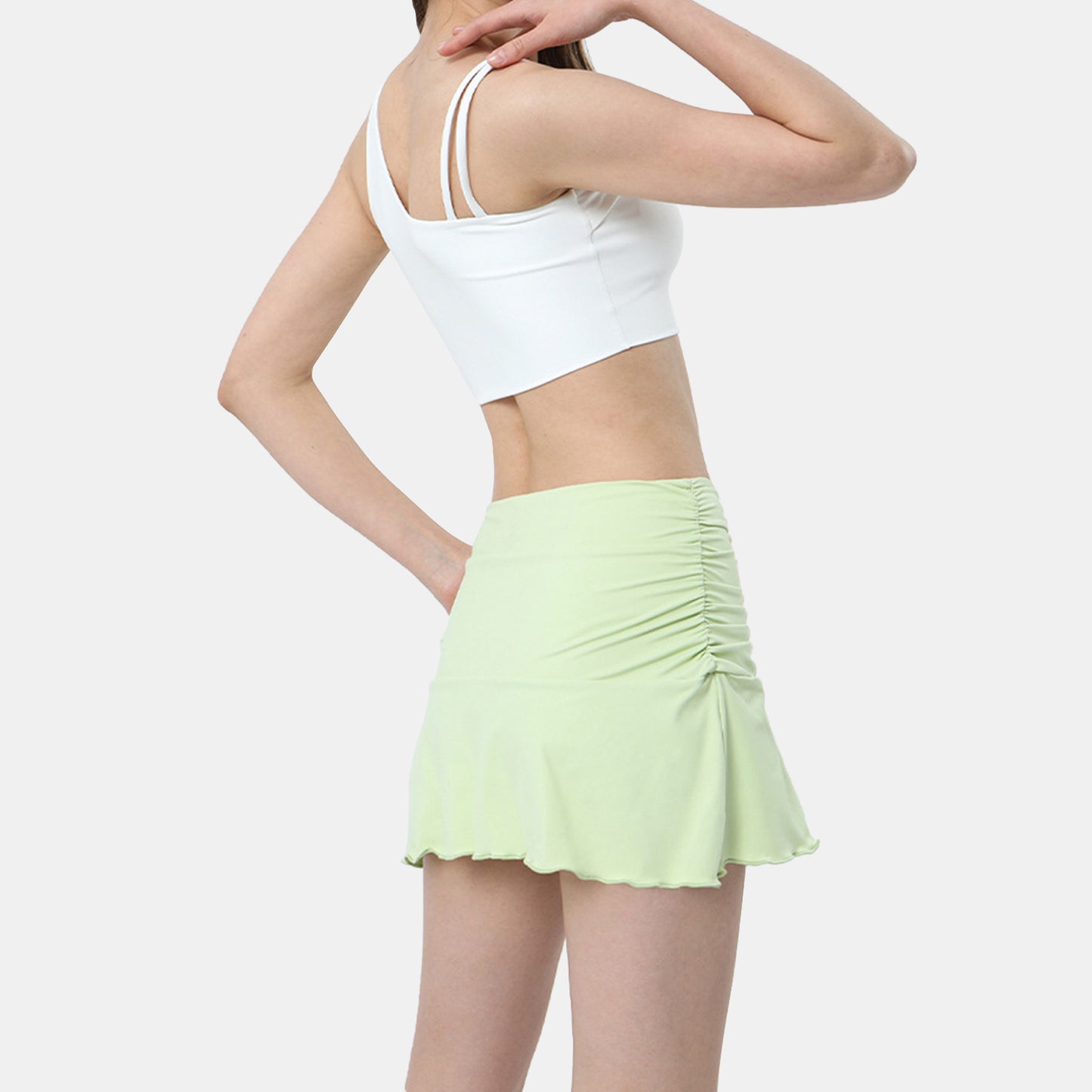 Ruched Sports Skirt