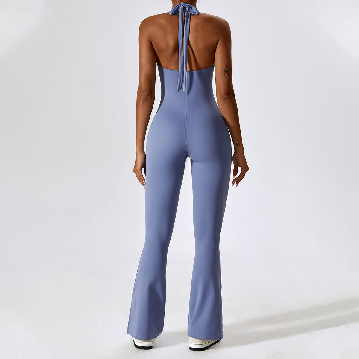 Halter Deep-V Neck Yoga Jumpsuit