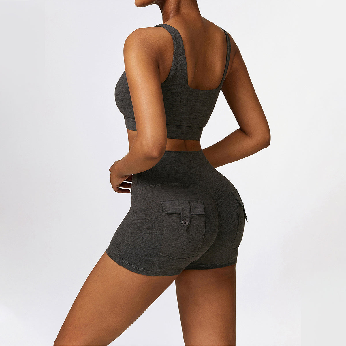 Cut Out Sports Bra -Front and Back Wearable