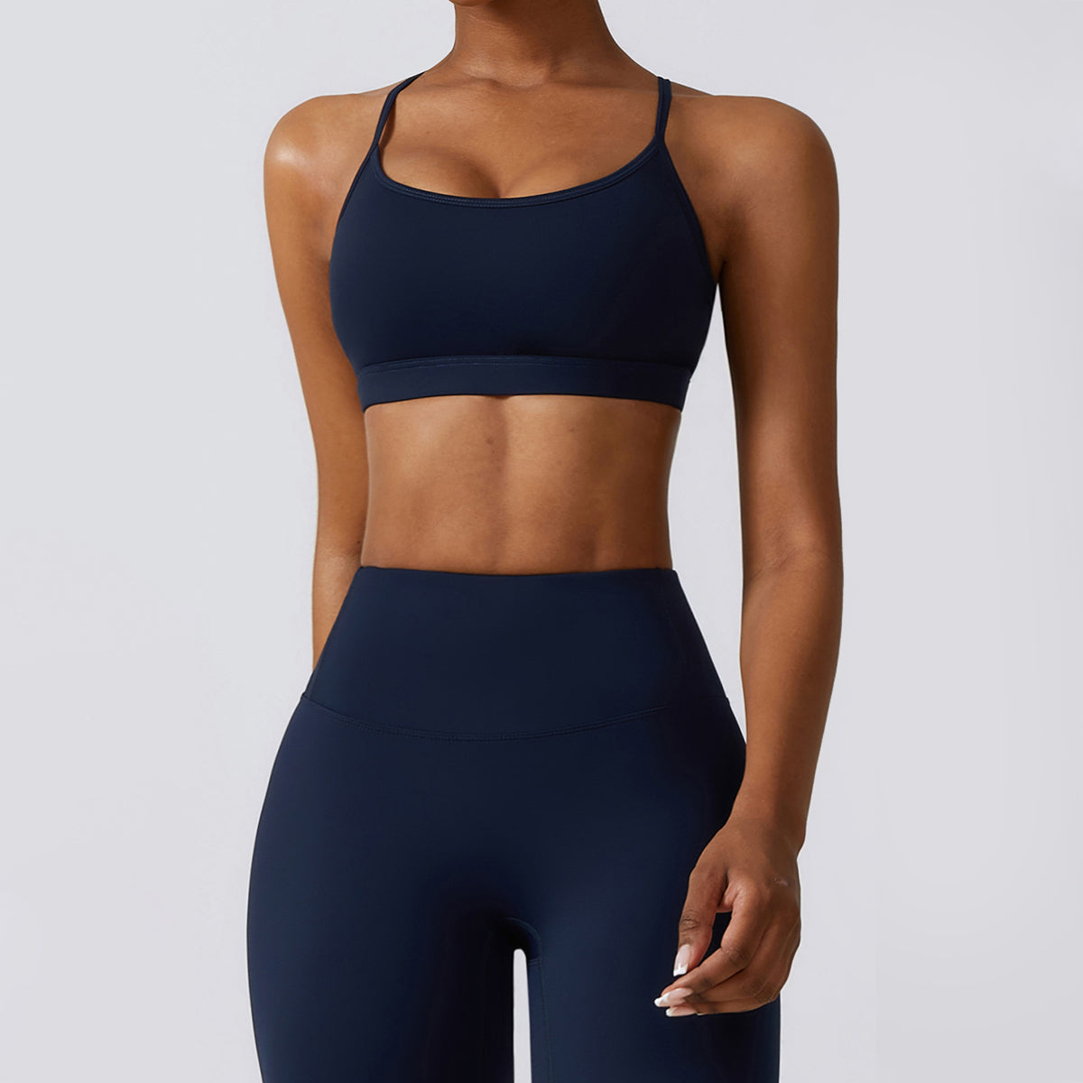 Backless Crisscross Sports Bra - Seven