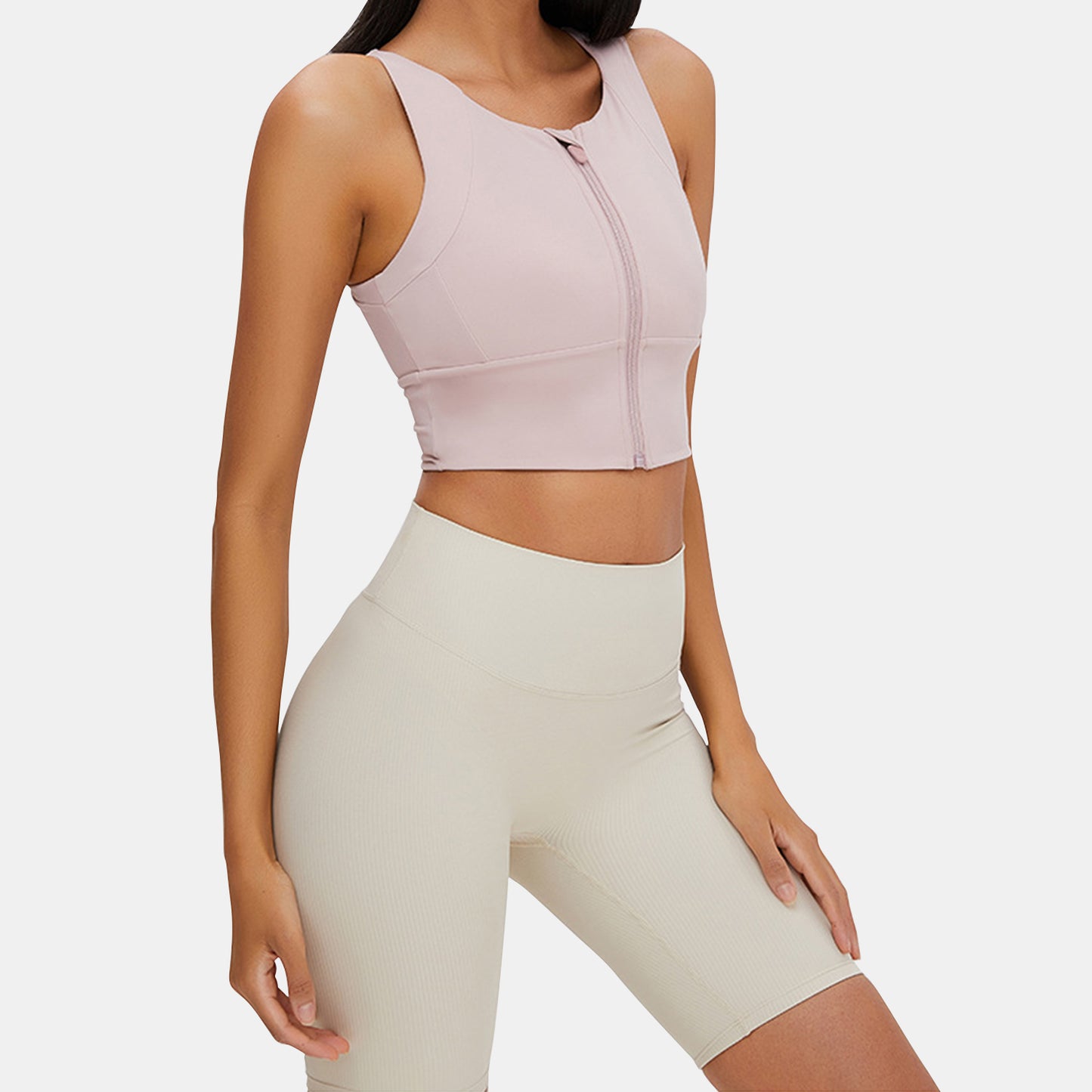 Zipper Yoga Tank Top - Rowina