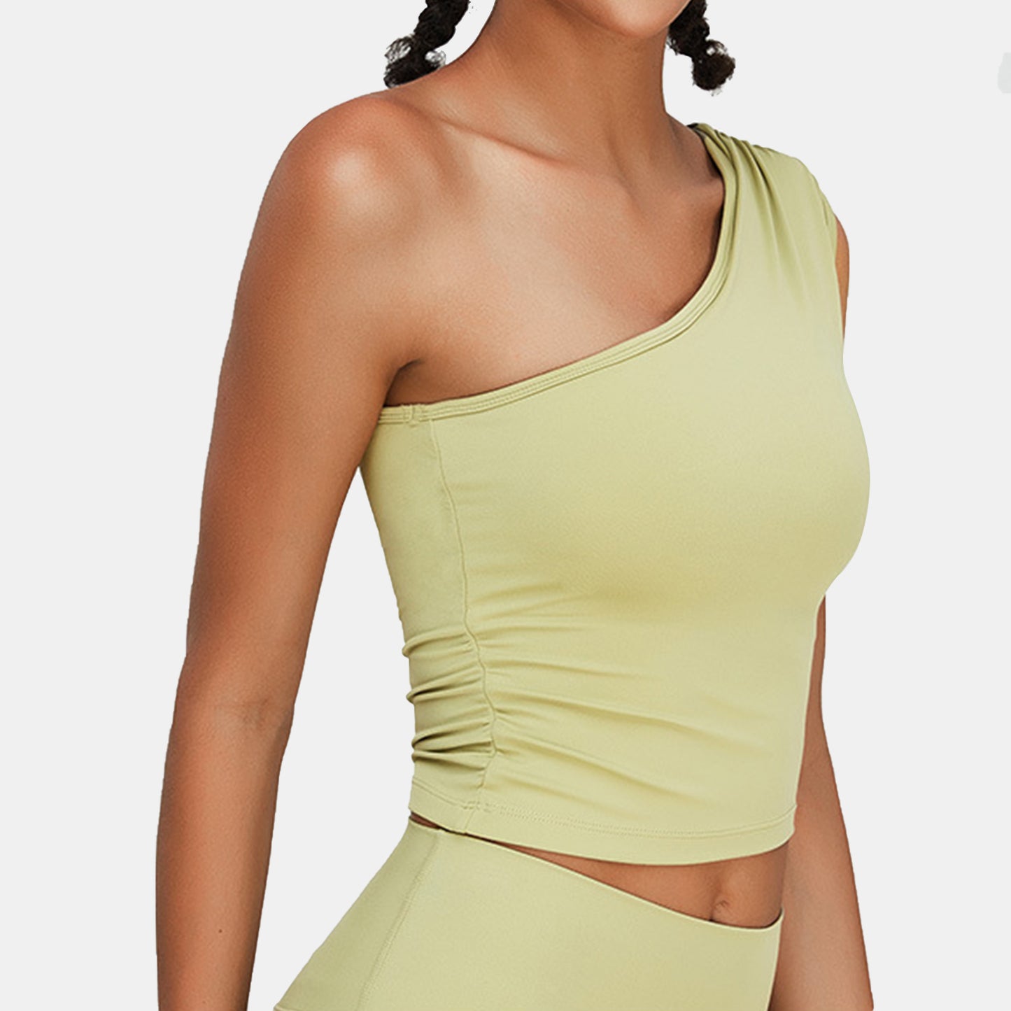 One Shoulder Sports Tank Top