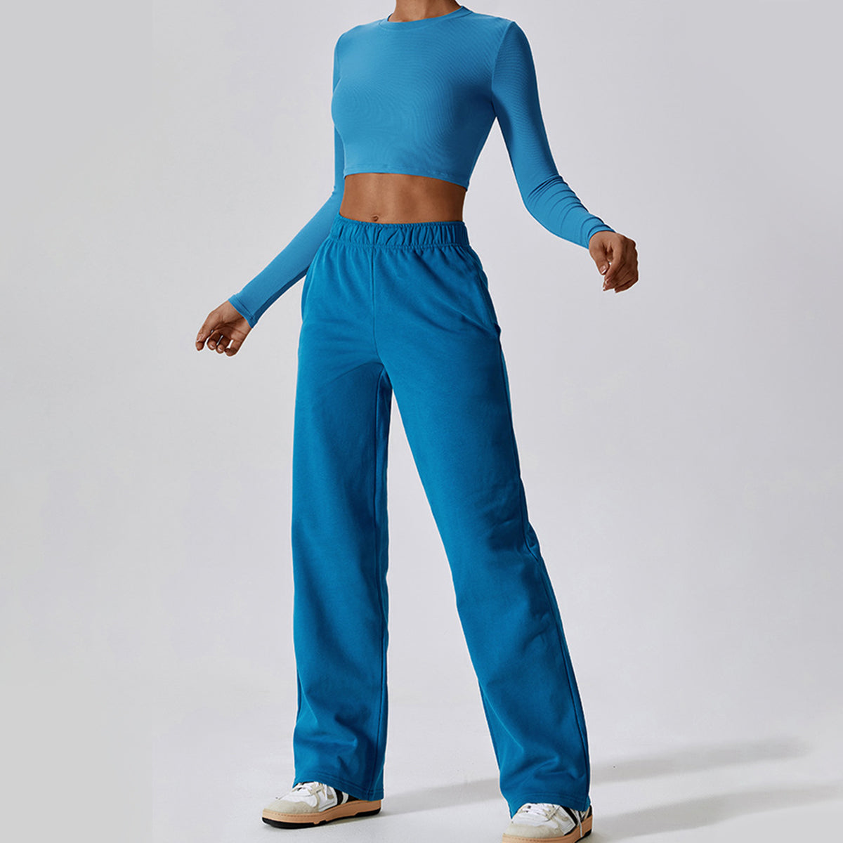 Long Sleeve Cropped Sports Top
