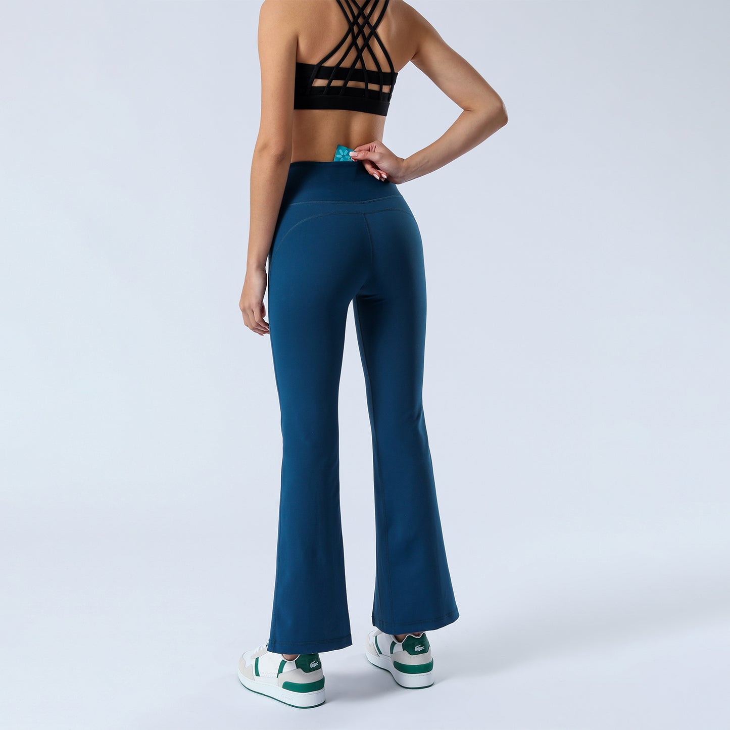 Split Hem Flare Yoga Leggings