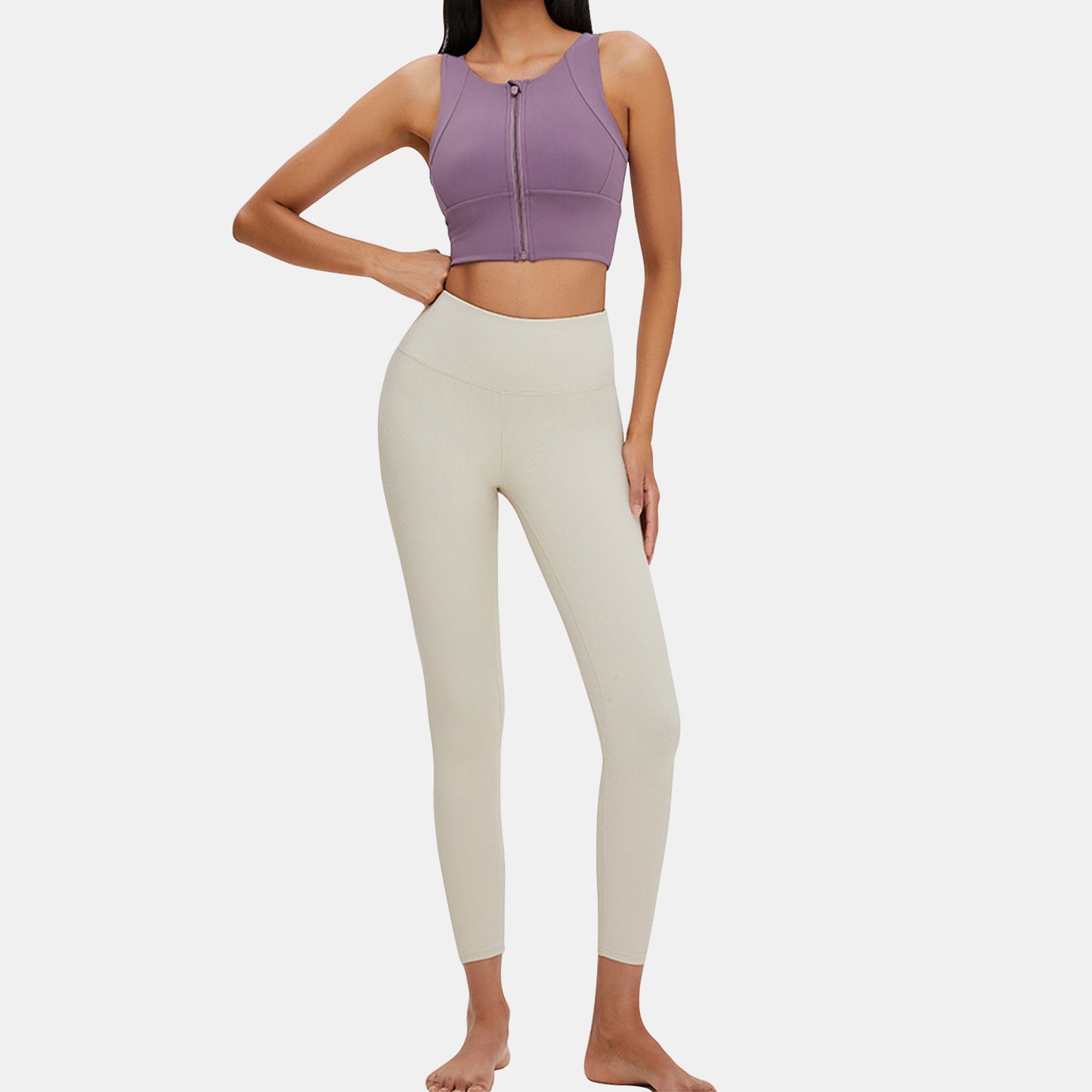 Zipper Yoga Tank Top - Rowina