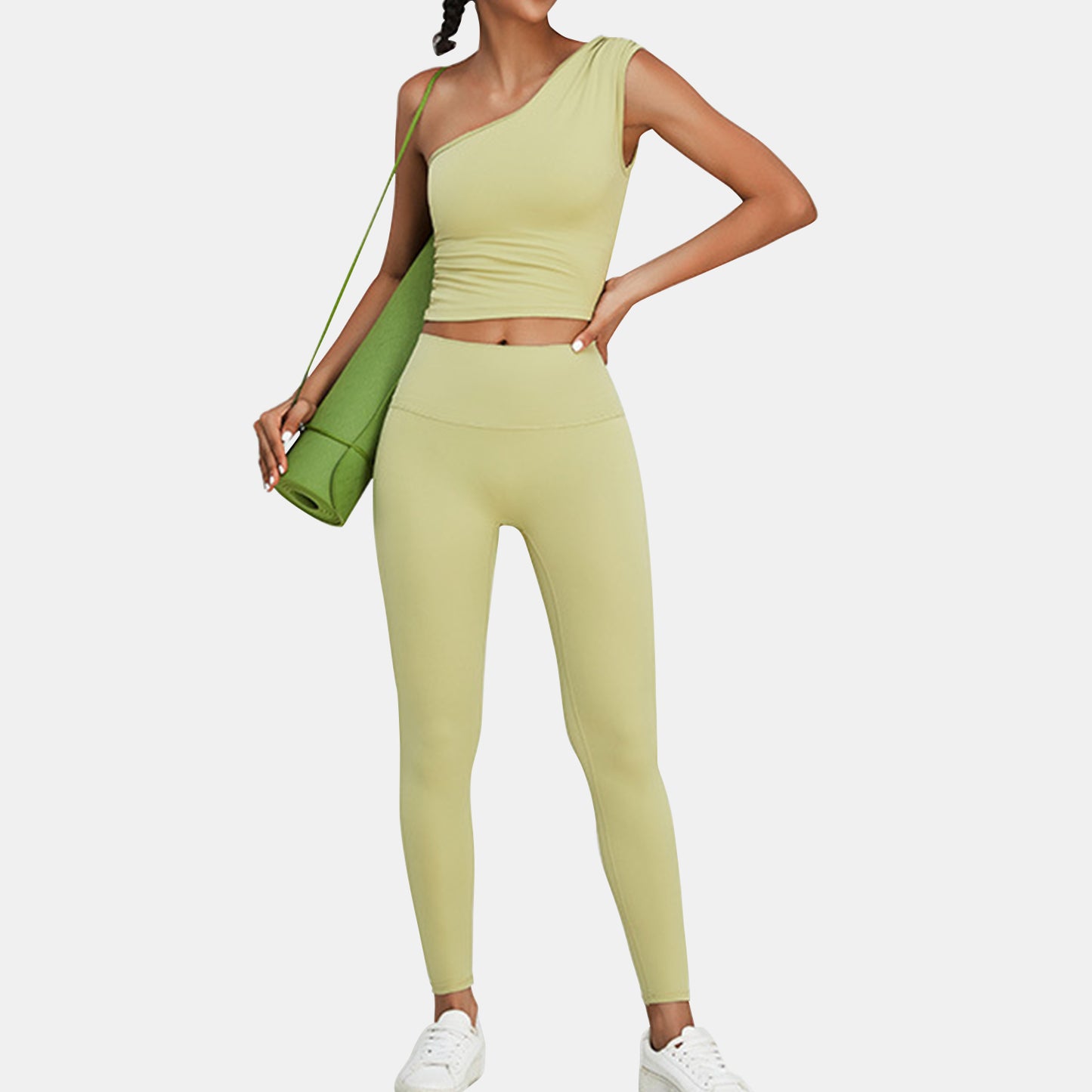 One Shoulder Sports Tank Top