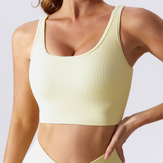 Seamless Lace-up Workout Tank Top