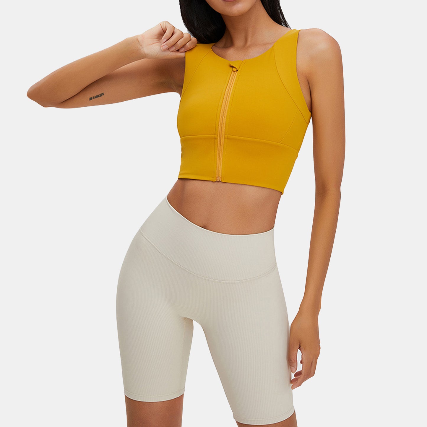 Zipper Yoga Tank Top - Rowina