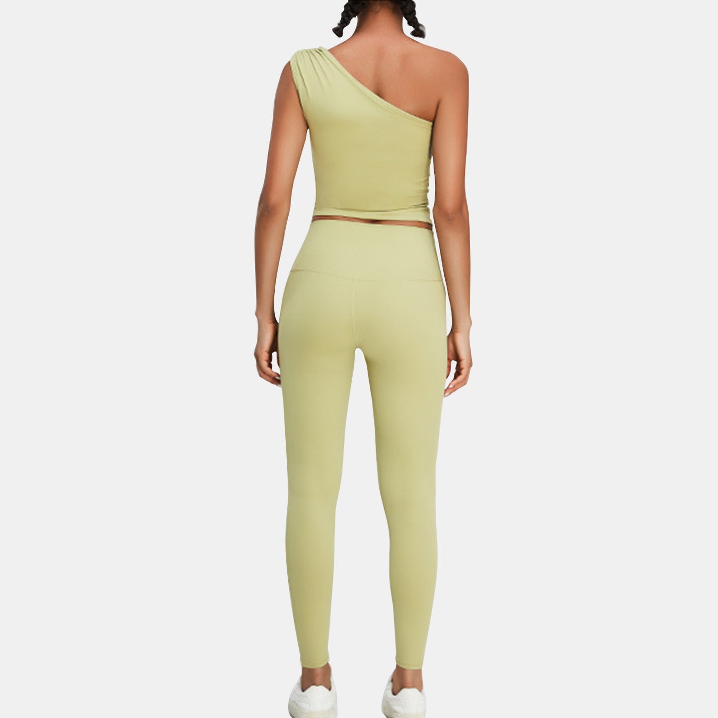 One Shoulder Sports Tank Top