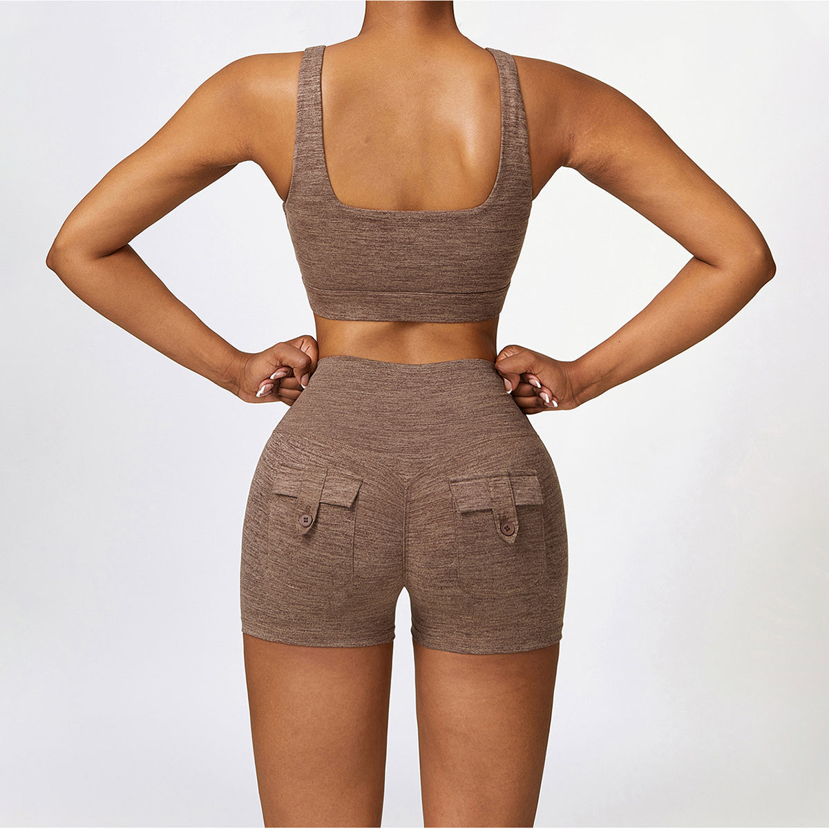 Cut Out Sports Bra -Front and Back Wearable