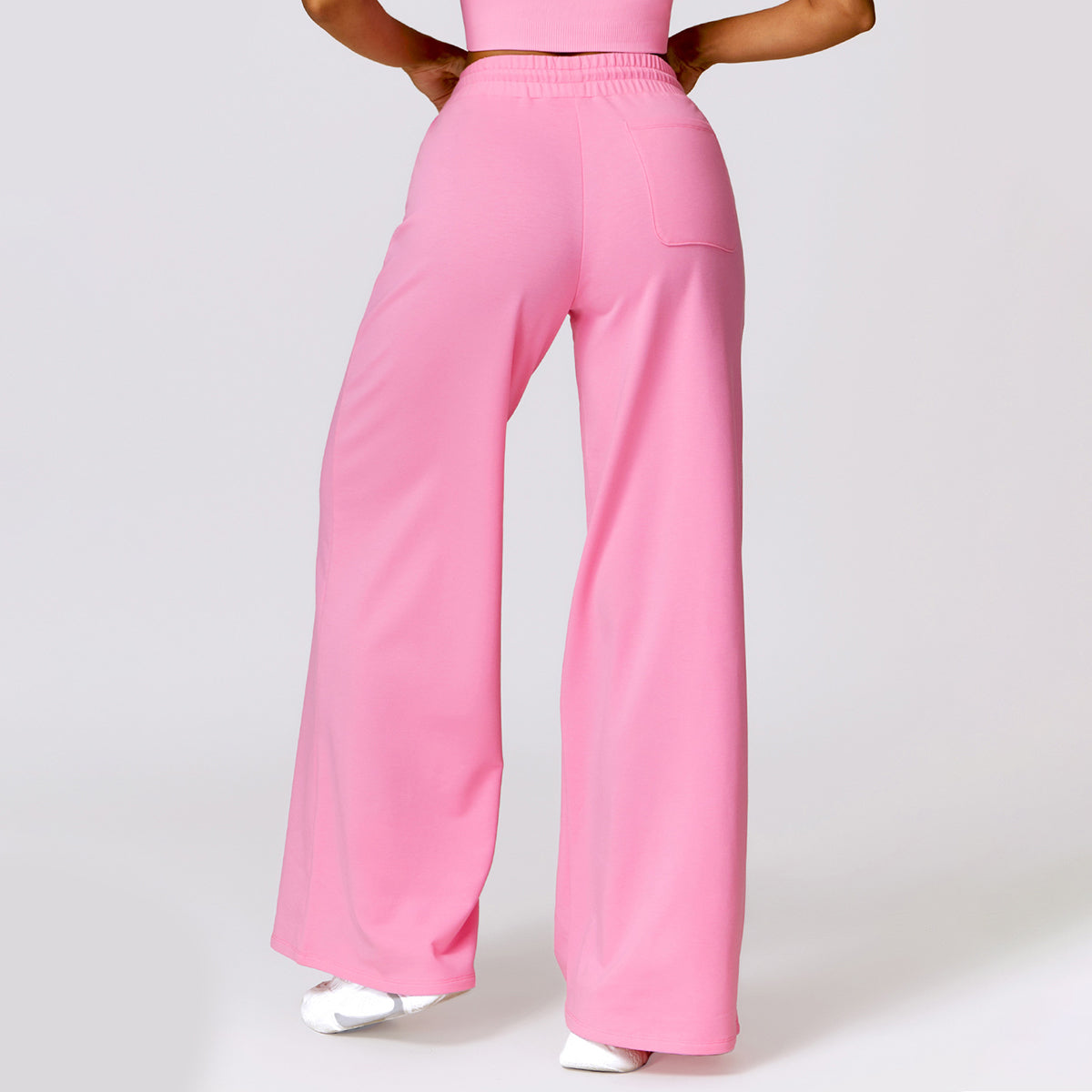 Drawstring Wide Leg Casual Joggers