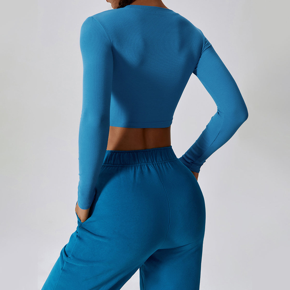 Long Sleeve Cropped Sports Top
