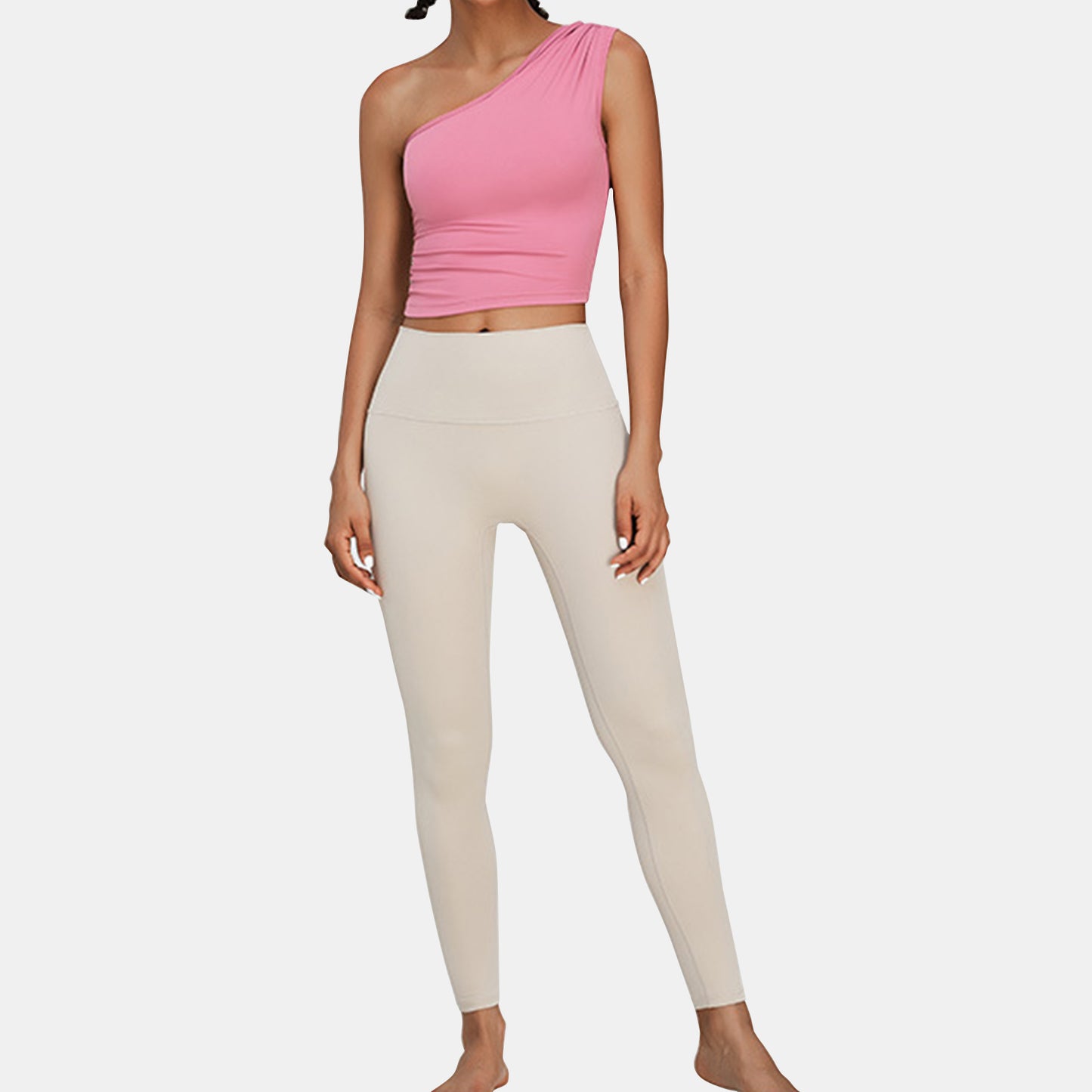 One Shoulder Sports Tank Top