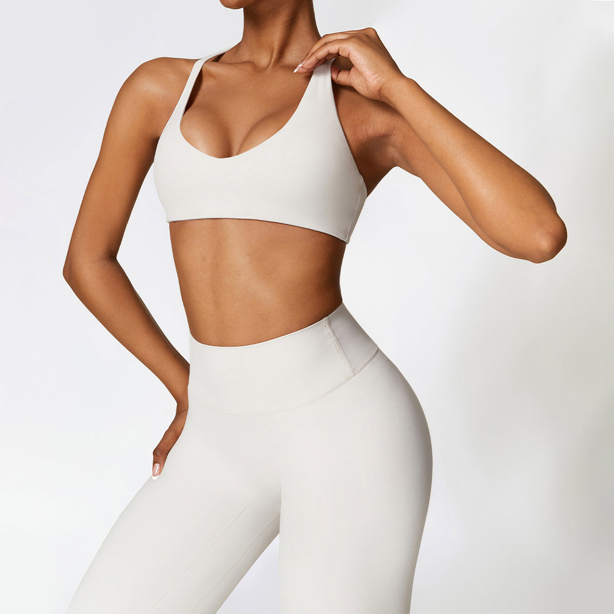 Crisscross Backless Sports Bra