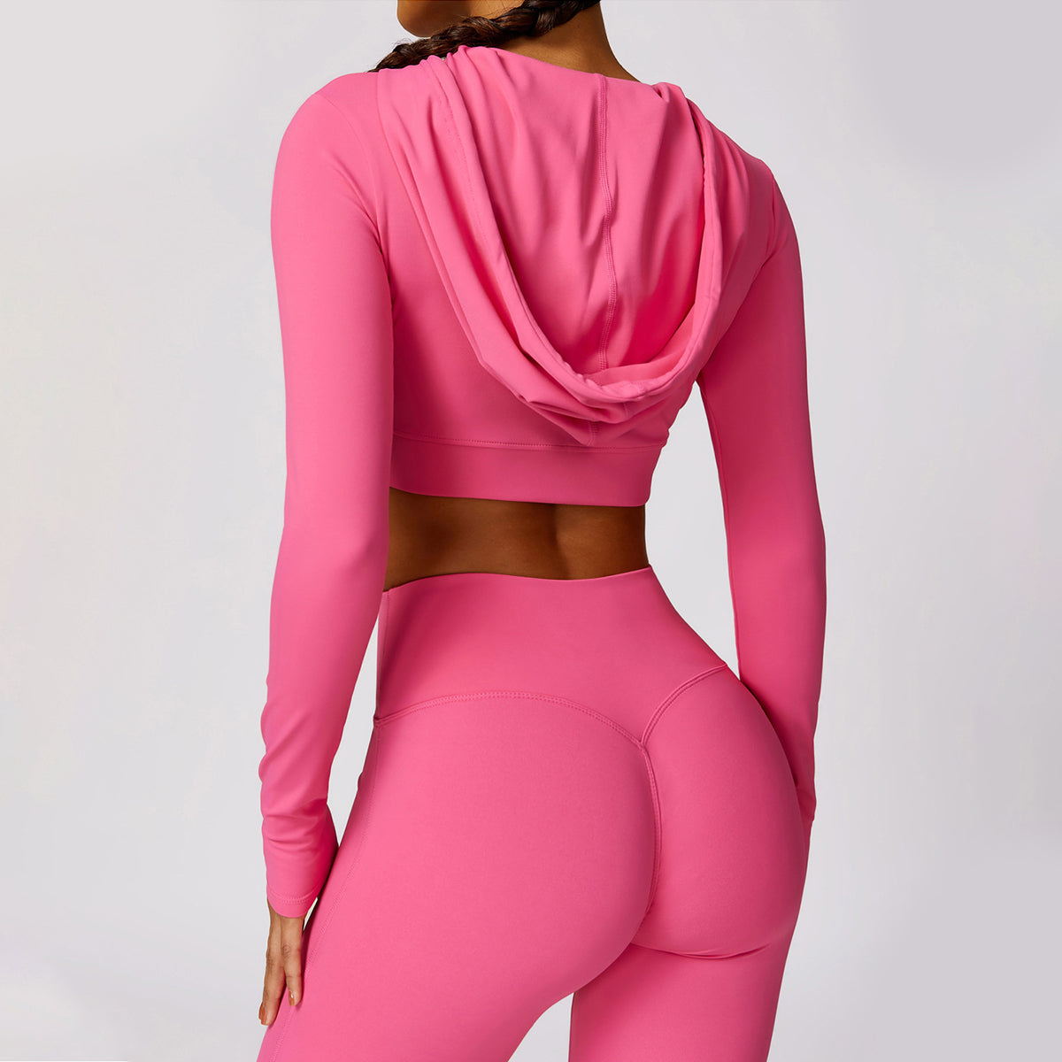 Hoodie Cropped Sports Top - Etel