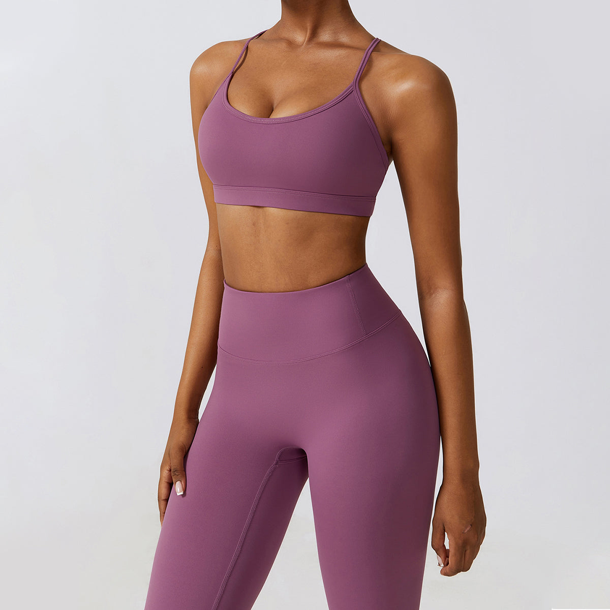 Backless Crisscross Sports Bra - Seven