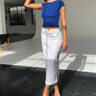 Open Back Crop Top