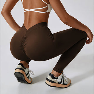 V Back Butt Lifting Sport Leggings