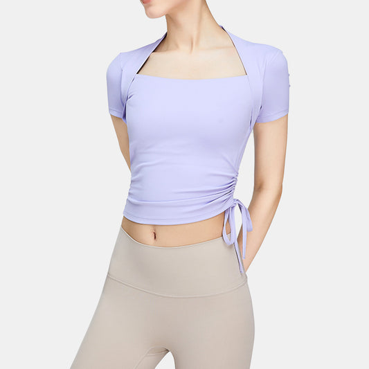 Drawstring Cropped Top - Antiope