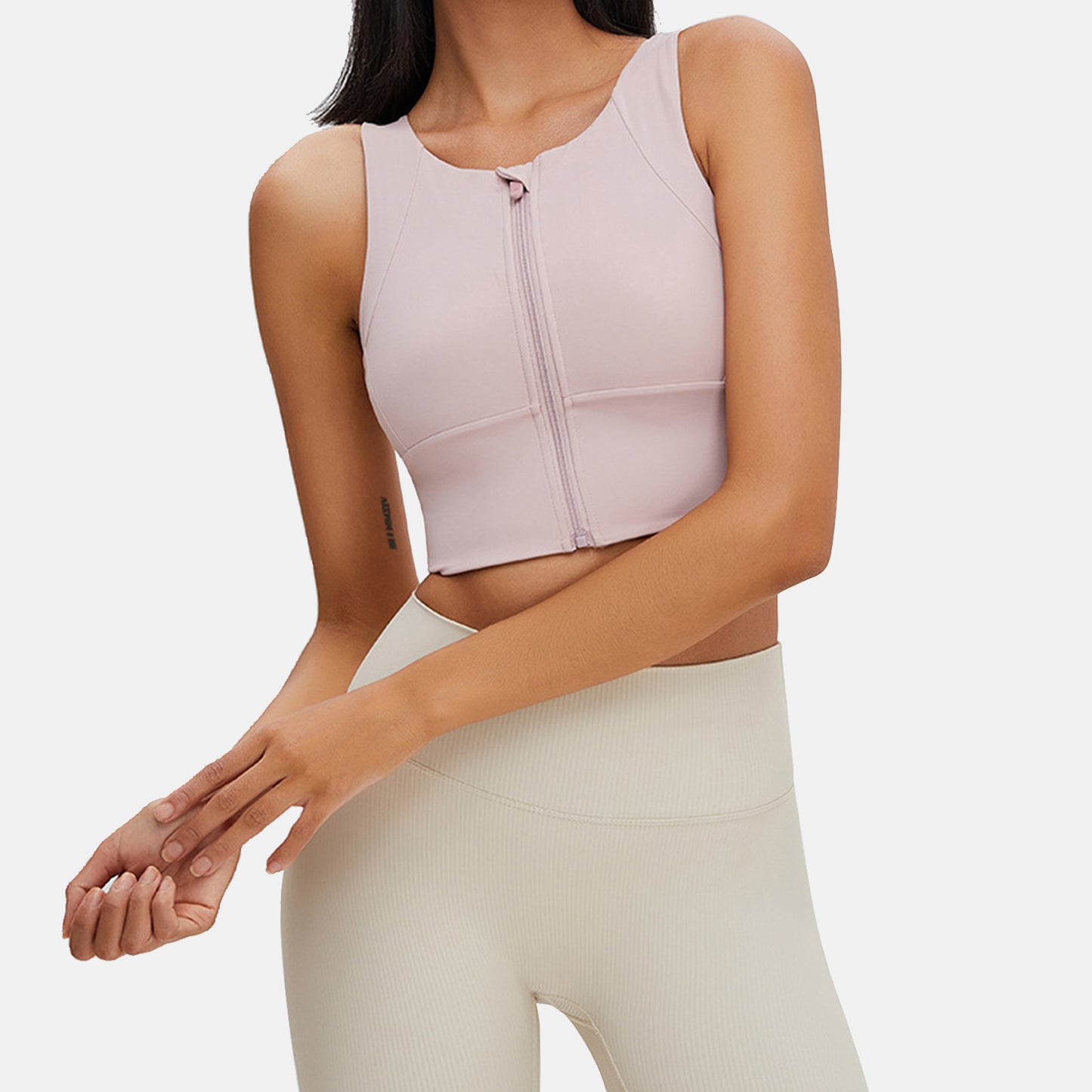Zipper Yoga Tank Top - Rowina