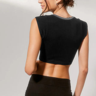 Cap Sleeve Cropped Top