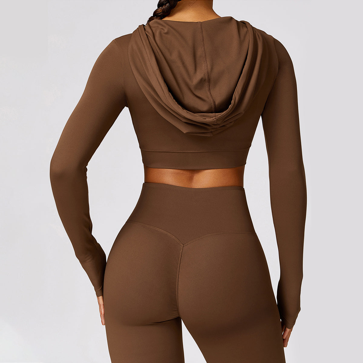 Hoodie Cropped Sports Top - Etel
