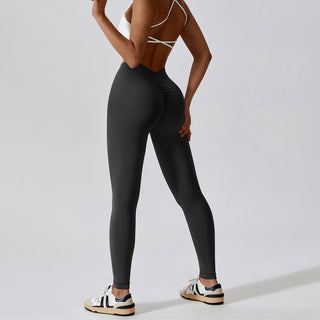 V Back Butt Lifting Sport Leggings