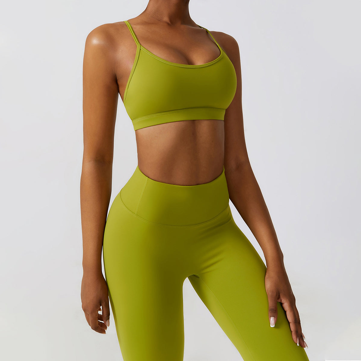 Backless Crisscross Sports Bra - Seven