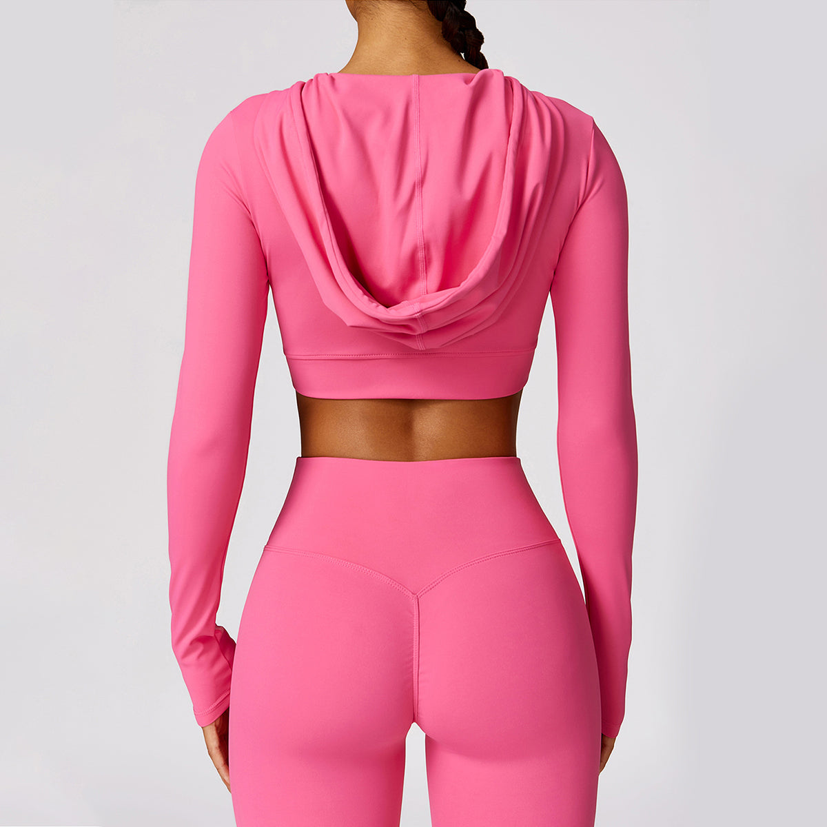 Hoodie Cropped Sports Top - Etel