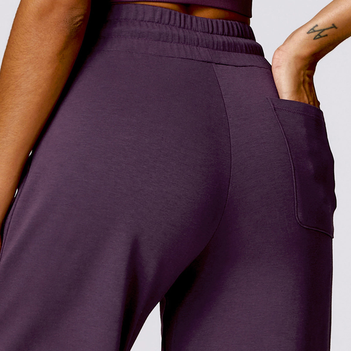 Drawstring Wide Leg Casual Joggers