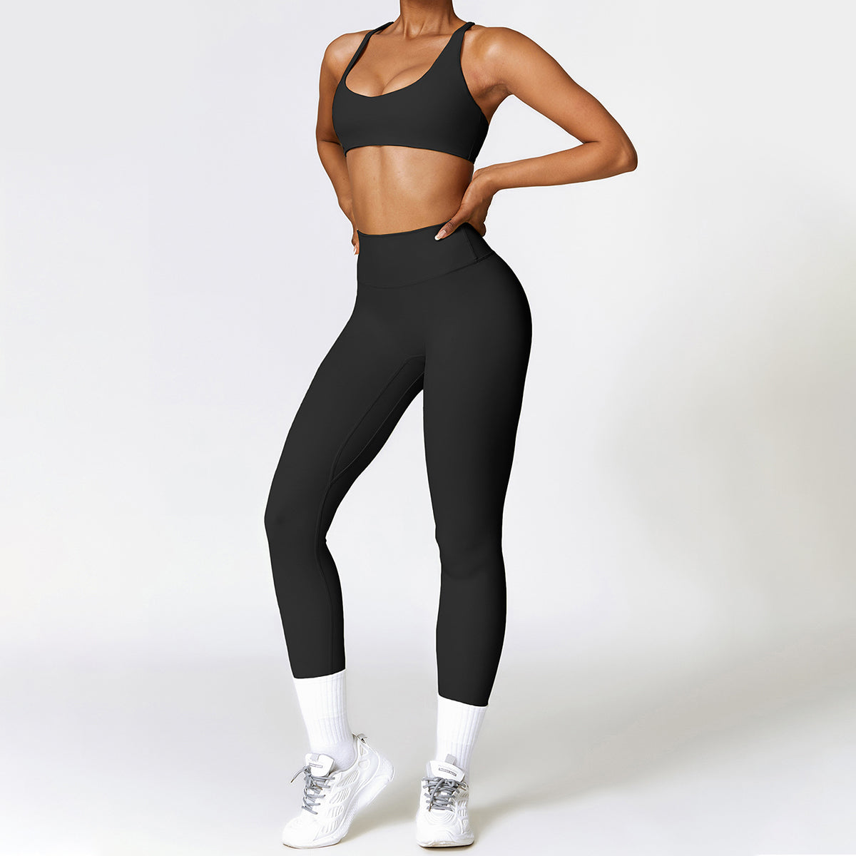 Crisscross Backless Sports Bra