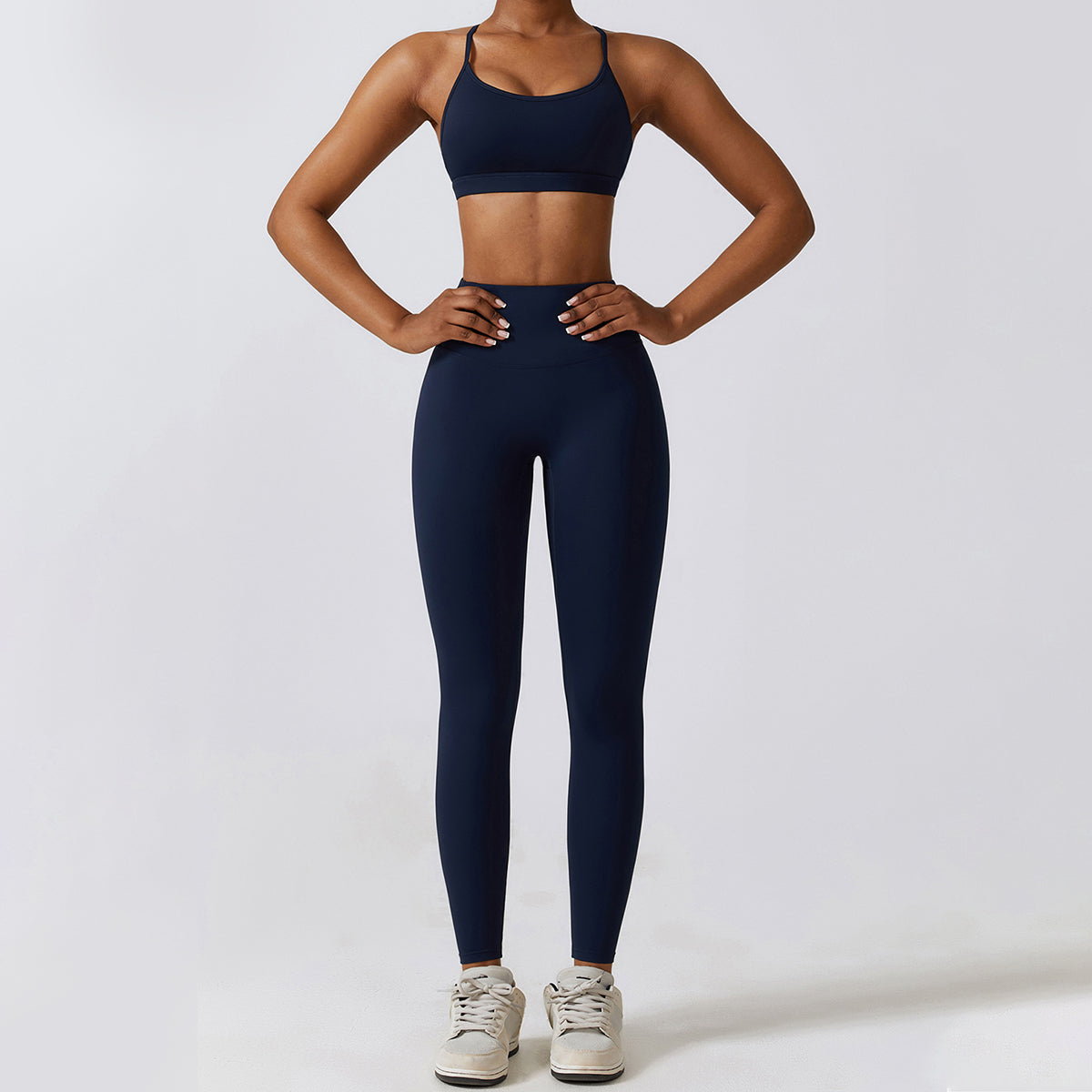 Backless Crisscross Sports Bra - Seven