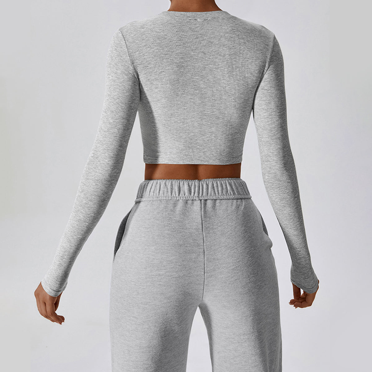 Long Sleeve Cropped Sports Top