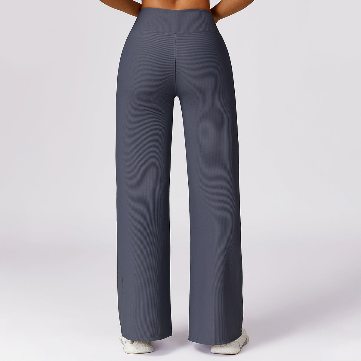 Rib Wide Leg Casual Pants