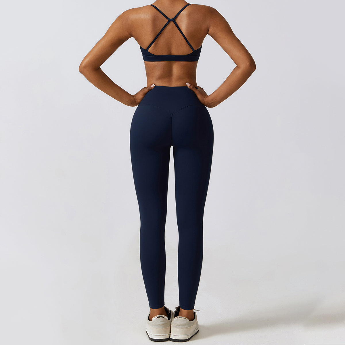 Backless Crisscross Sports Bra - Seven