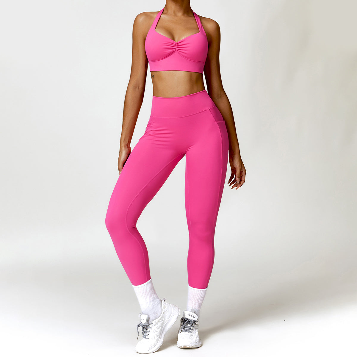 Backless Halter Sports Bra - Brice
