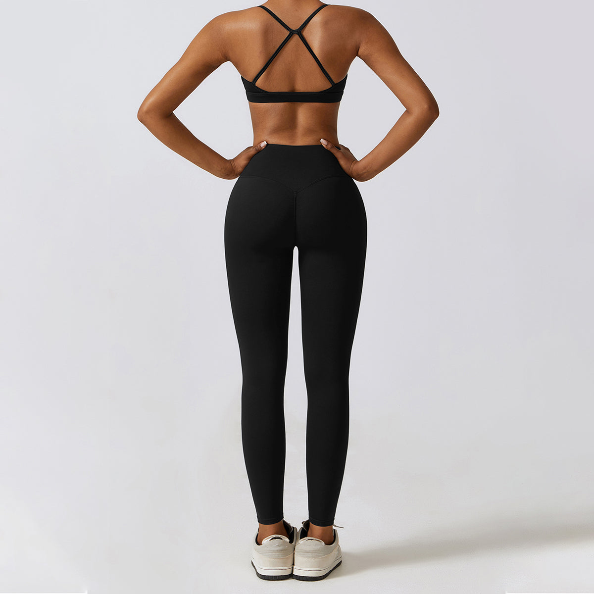 Backless Crisscross Sports Bra - Seven