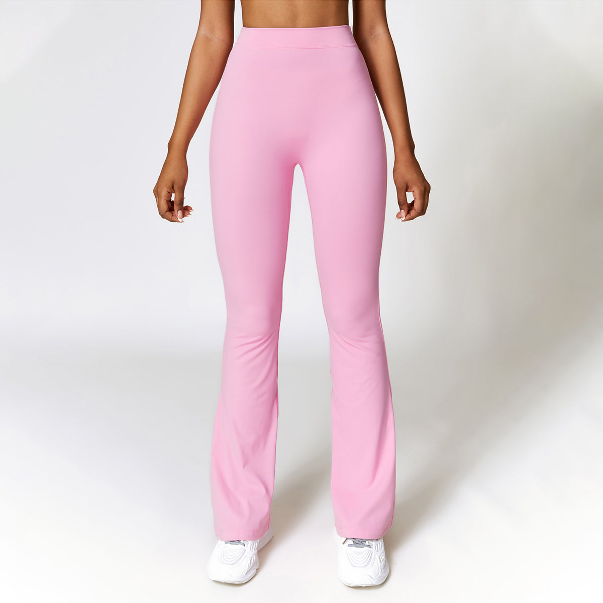 V-back Ruched Sport Flare Leggings - Miloslaw