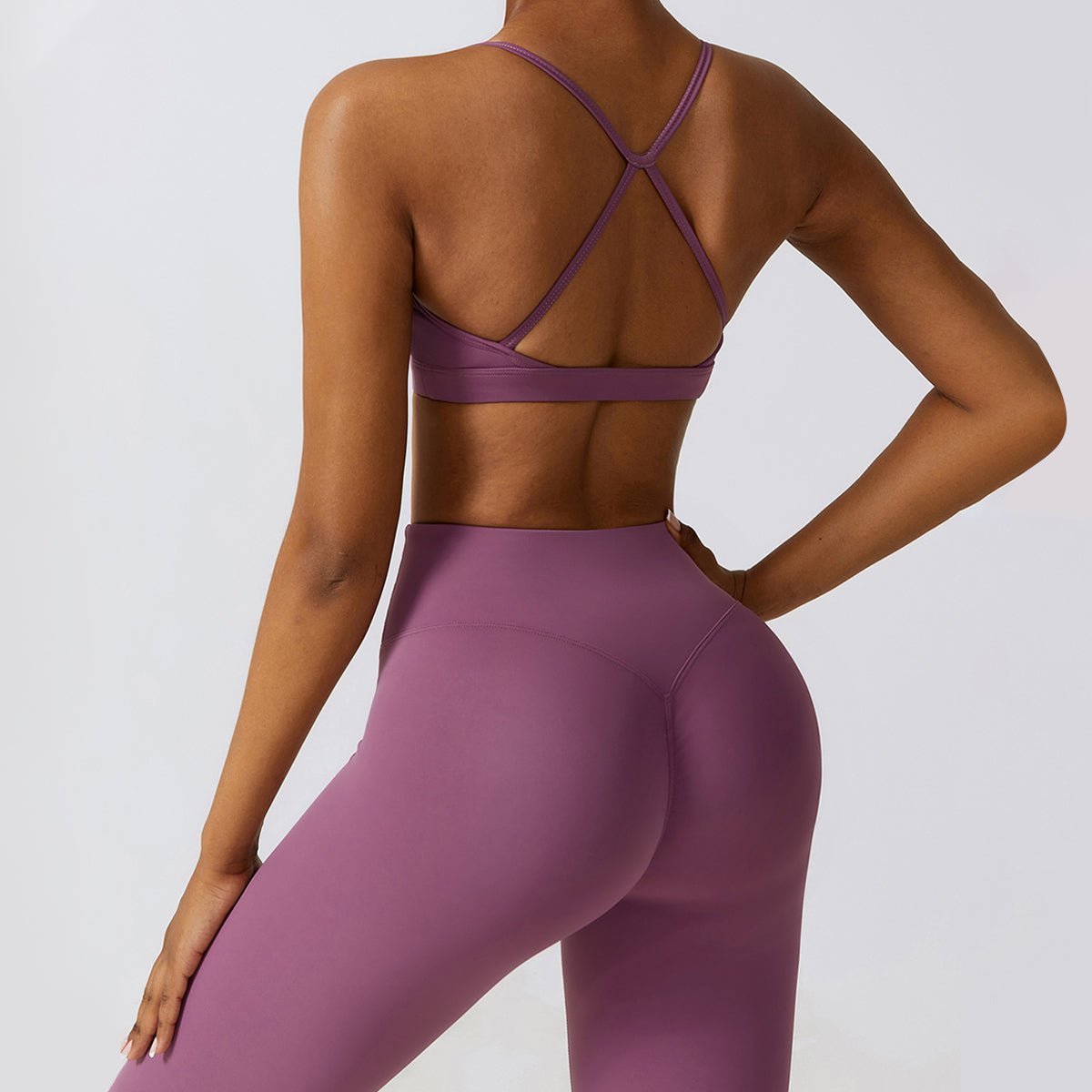Backless Crisscross Sports Bra - Seven