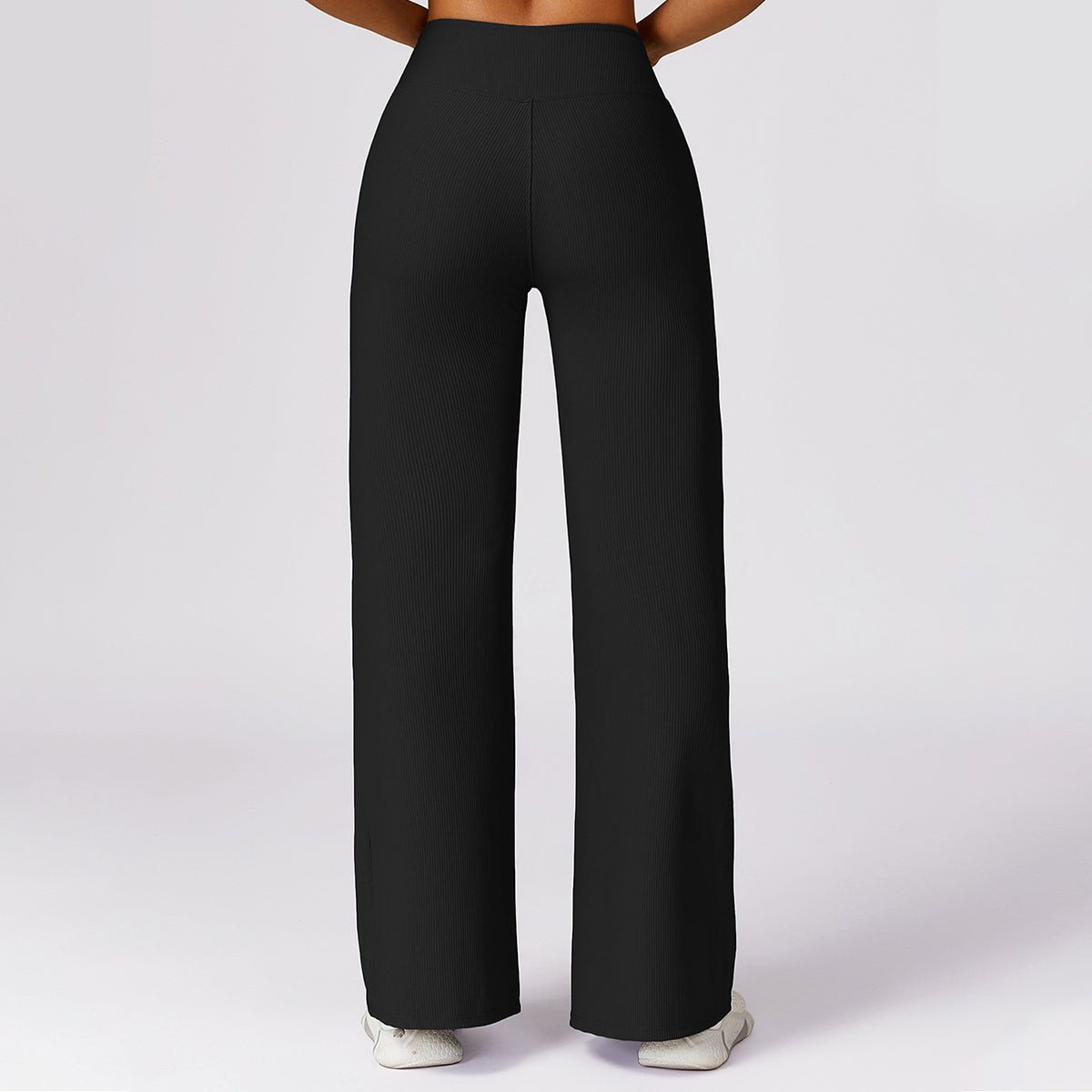 Rib Wide Leg Casual Pants