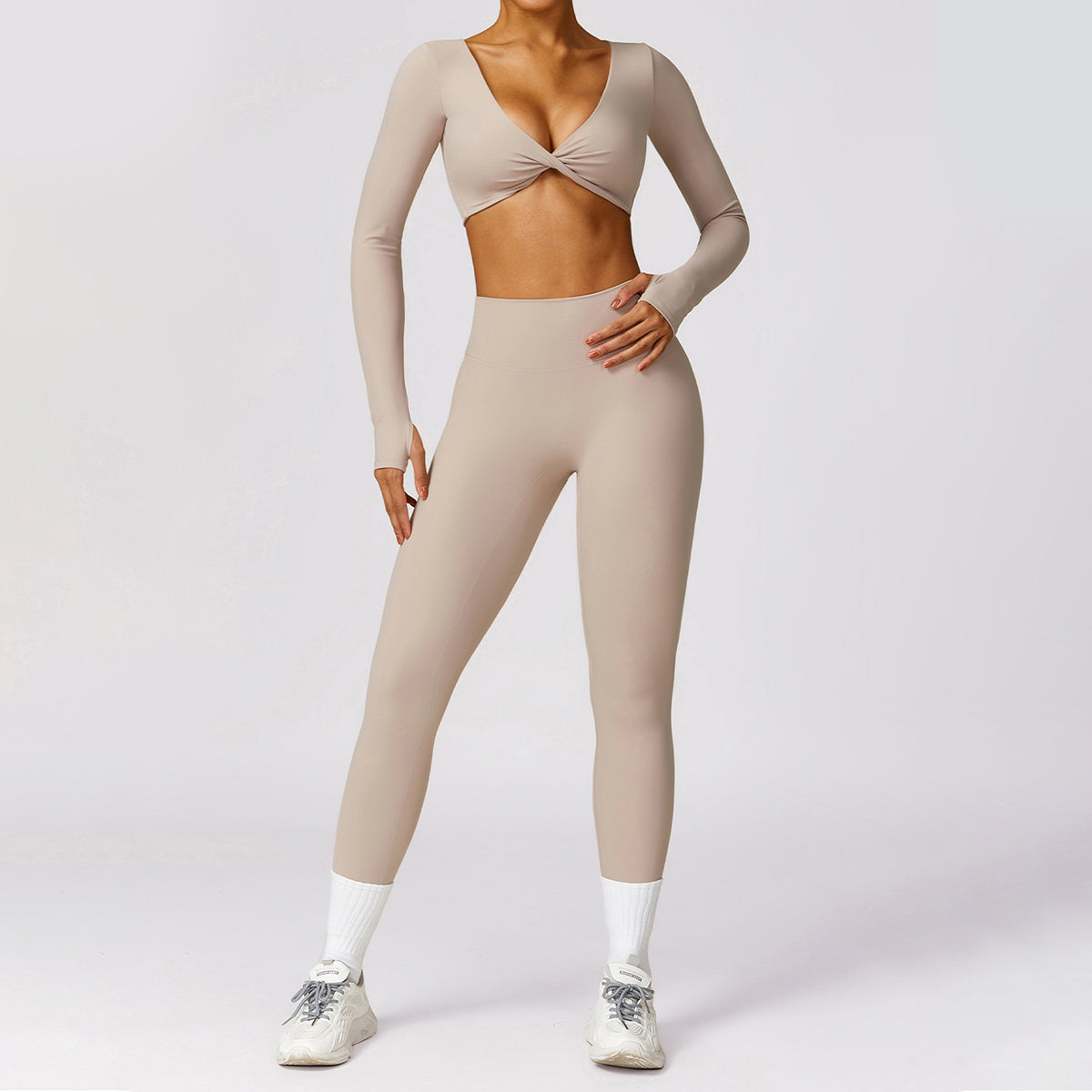 Twisted Long Sleeve Sports Top